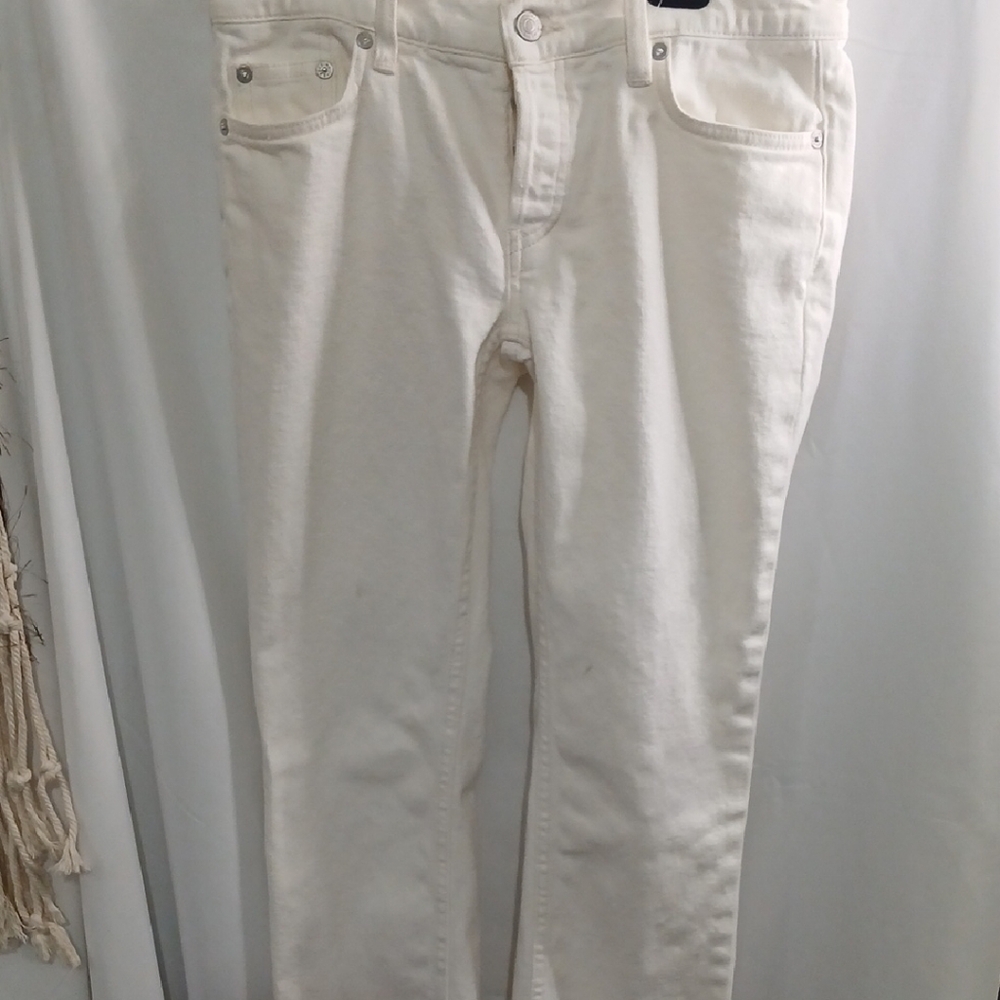 We The Free Off-White Straight Leg Jeans
